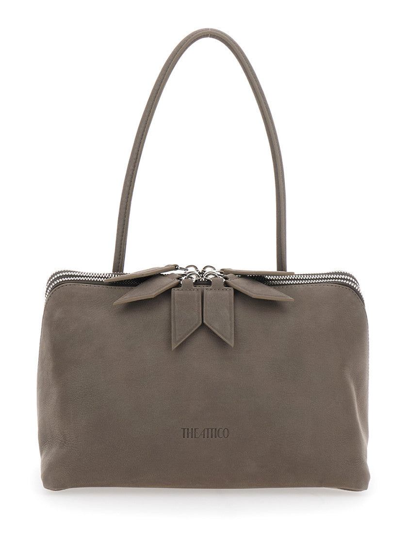 Grey L'Altra Di Milano Large Shoulder Bag 1