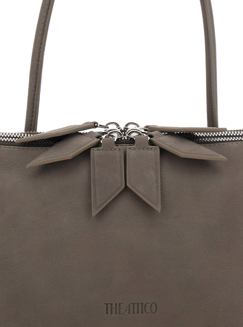 Grey L'Altra Di Milano Large Shoulder Bag 4