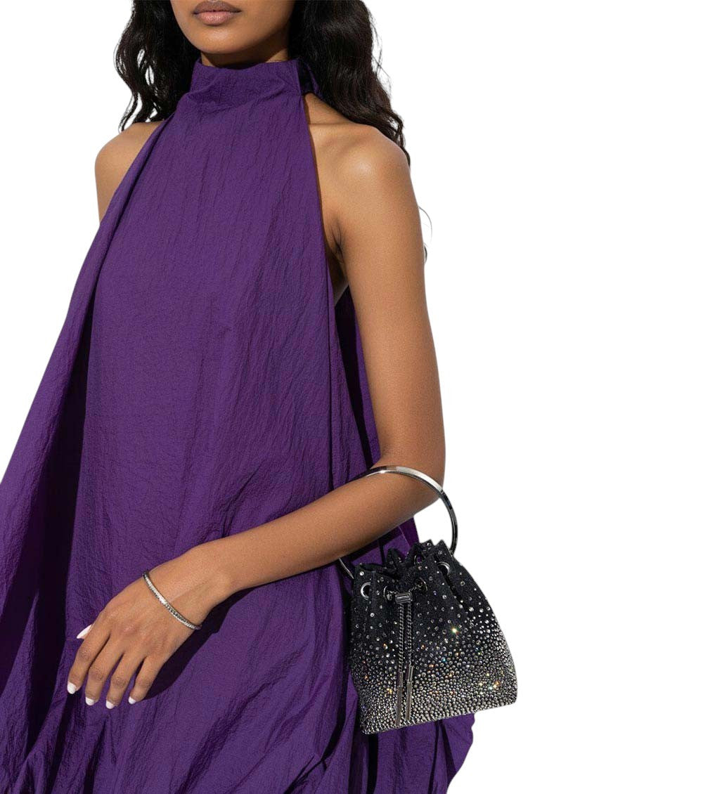 Black Bon Bon Mini Bucket Bag 5