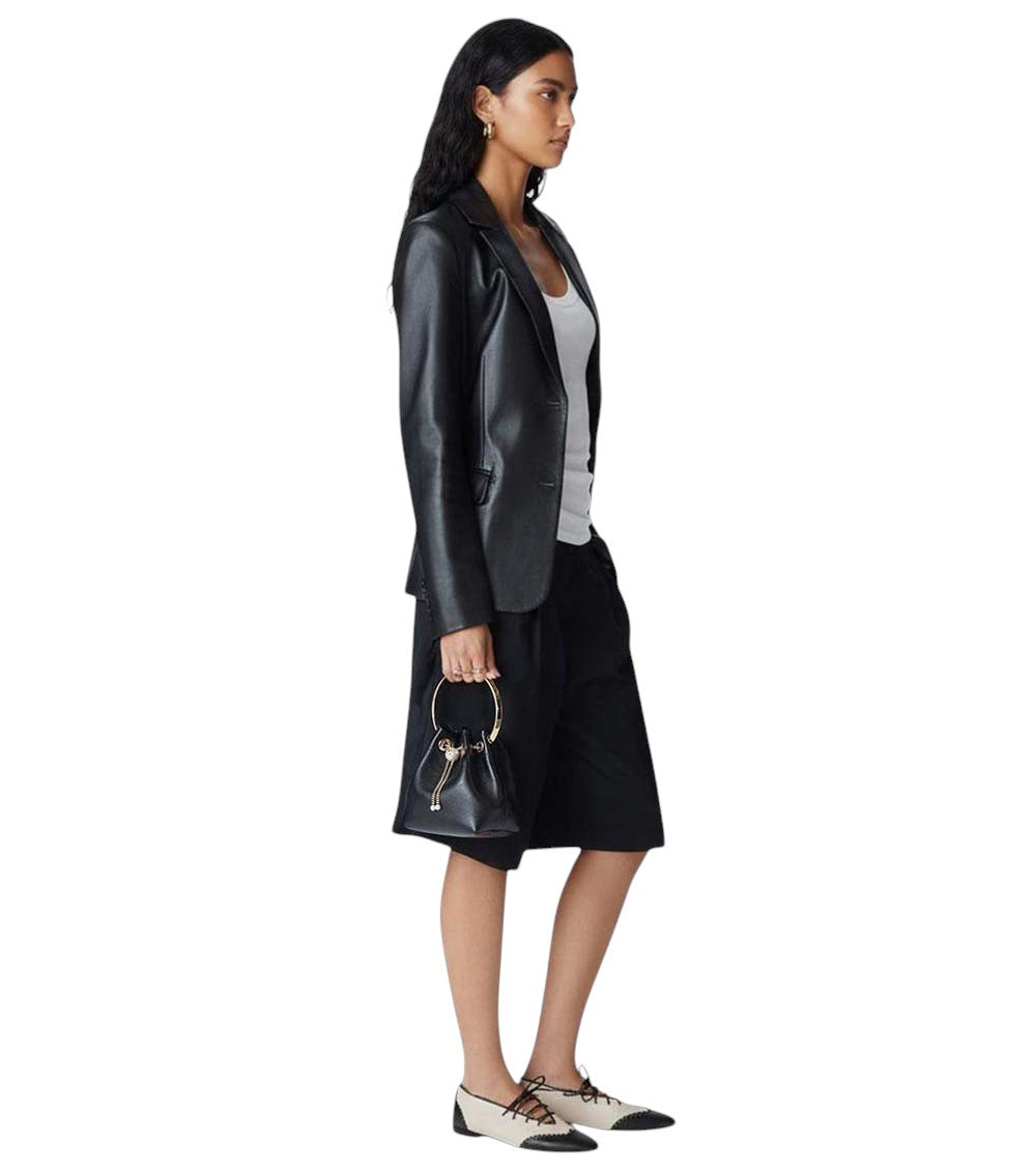 Black Bon Bon Mini Bucket Bag 6