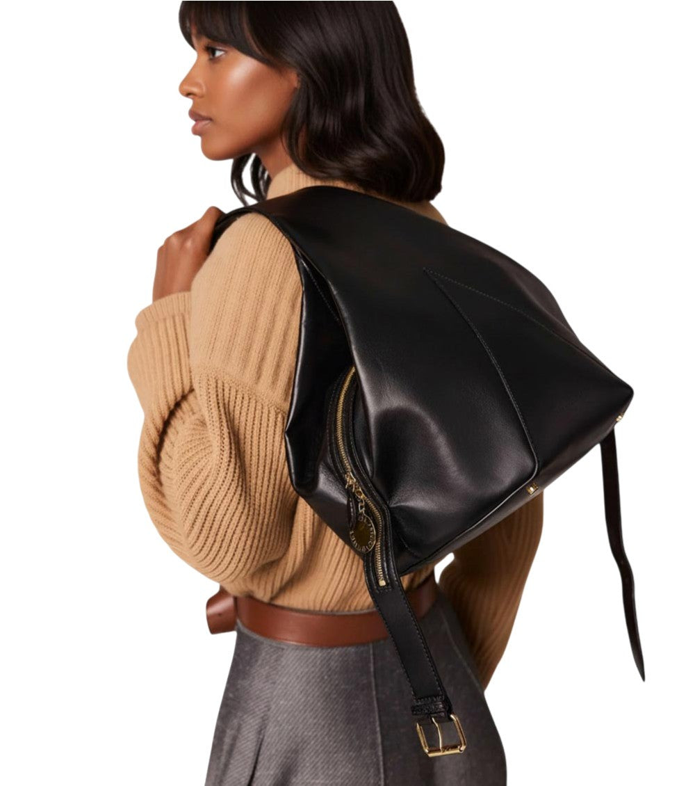Black Appaloosa Medium Bucket Bag 5