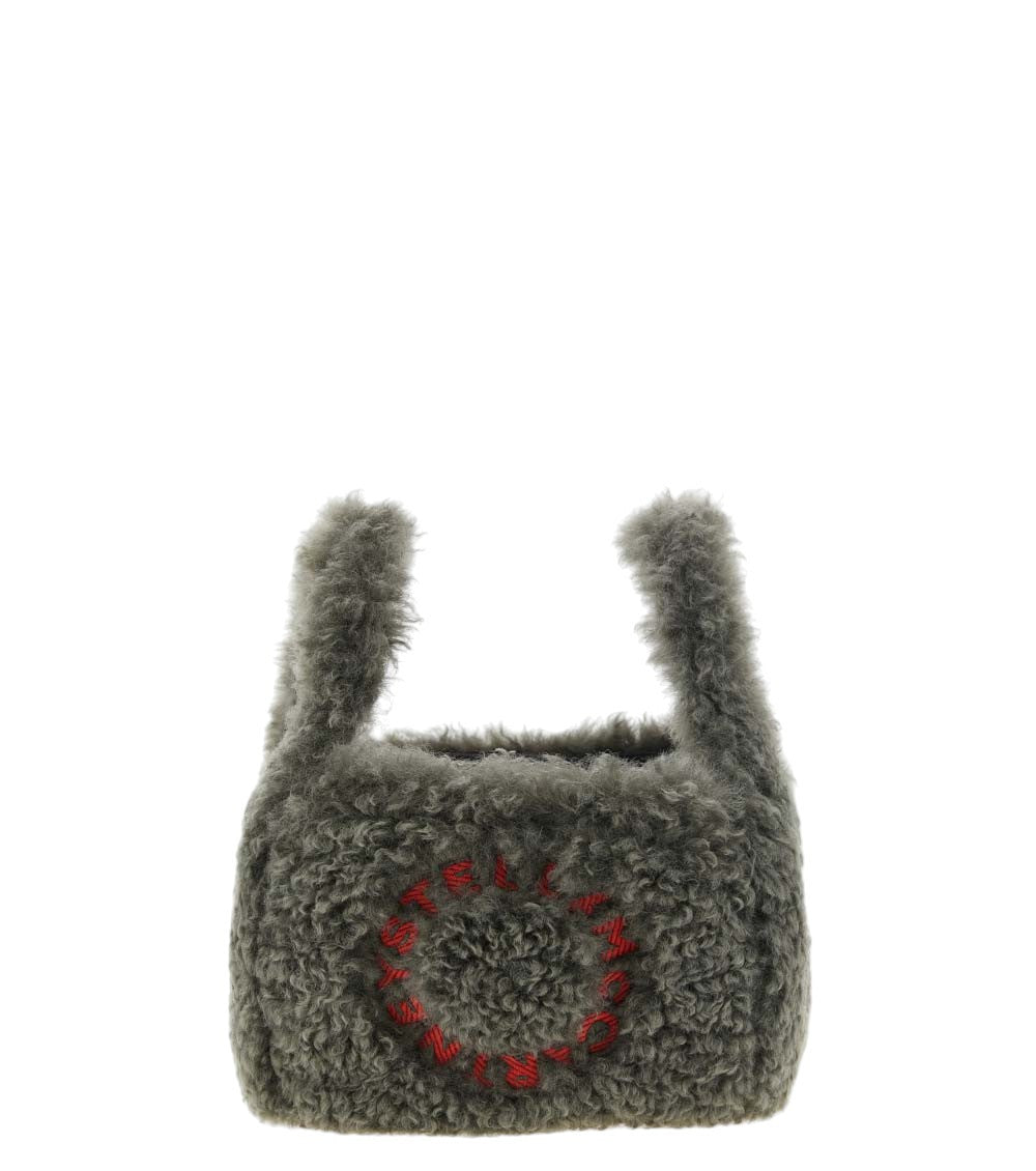 Grey Logo Double Small Shoulder Bag 1