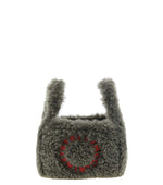 Grey Logo Double Small Shoulder Bag 1