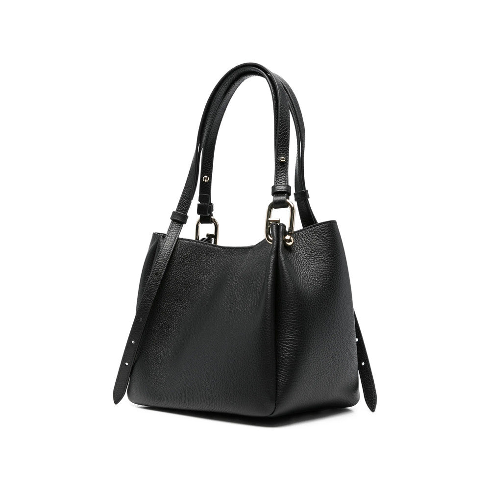 Black Logo Large Shoulder Bag 2