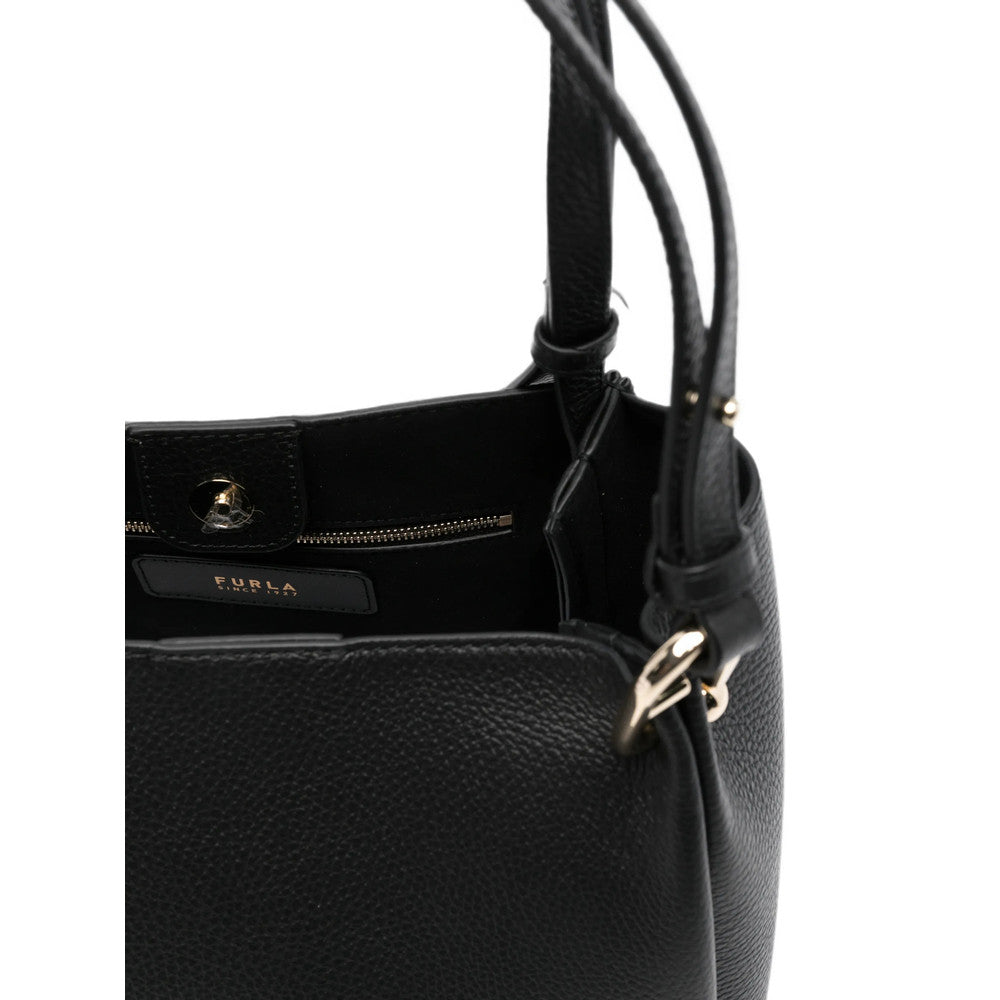Black Logo Large Shoulder Bag 3