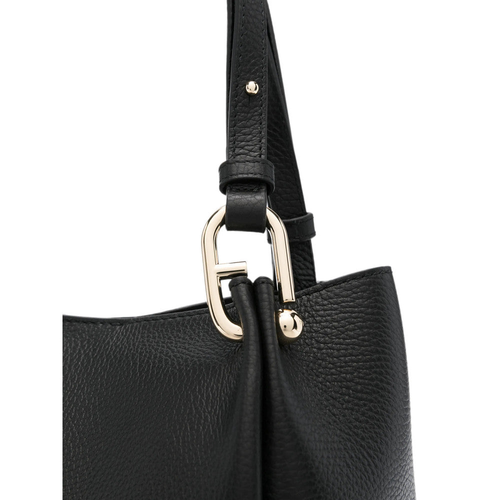 Black Logo Large Shoulder Bag 4