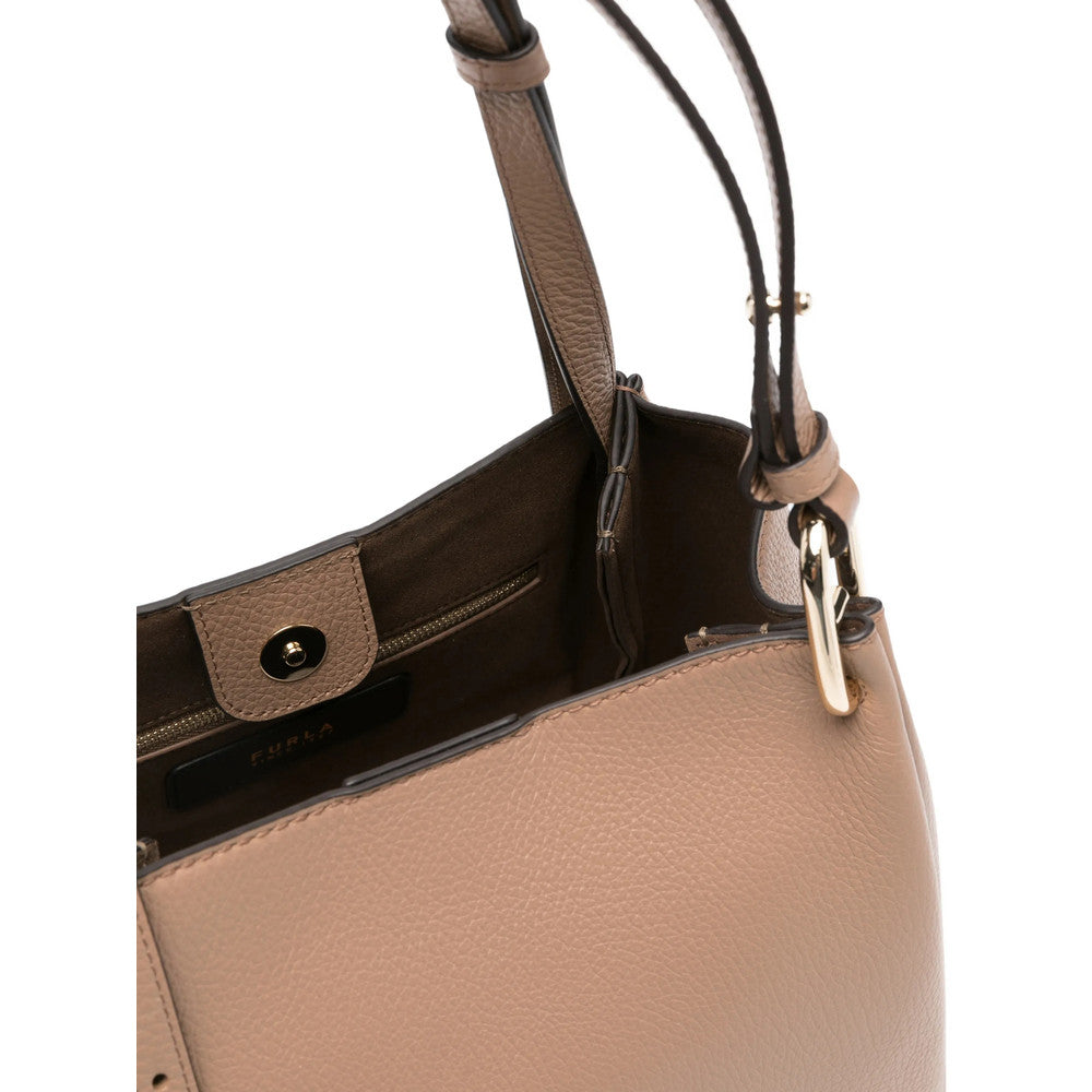 Brown Logo Large Shoulder Bag 3