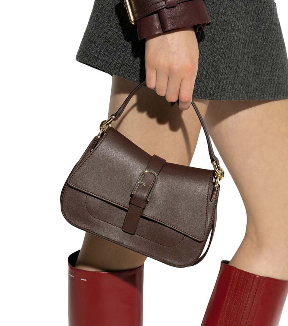 Brown Flow Mini Satchel 5