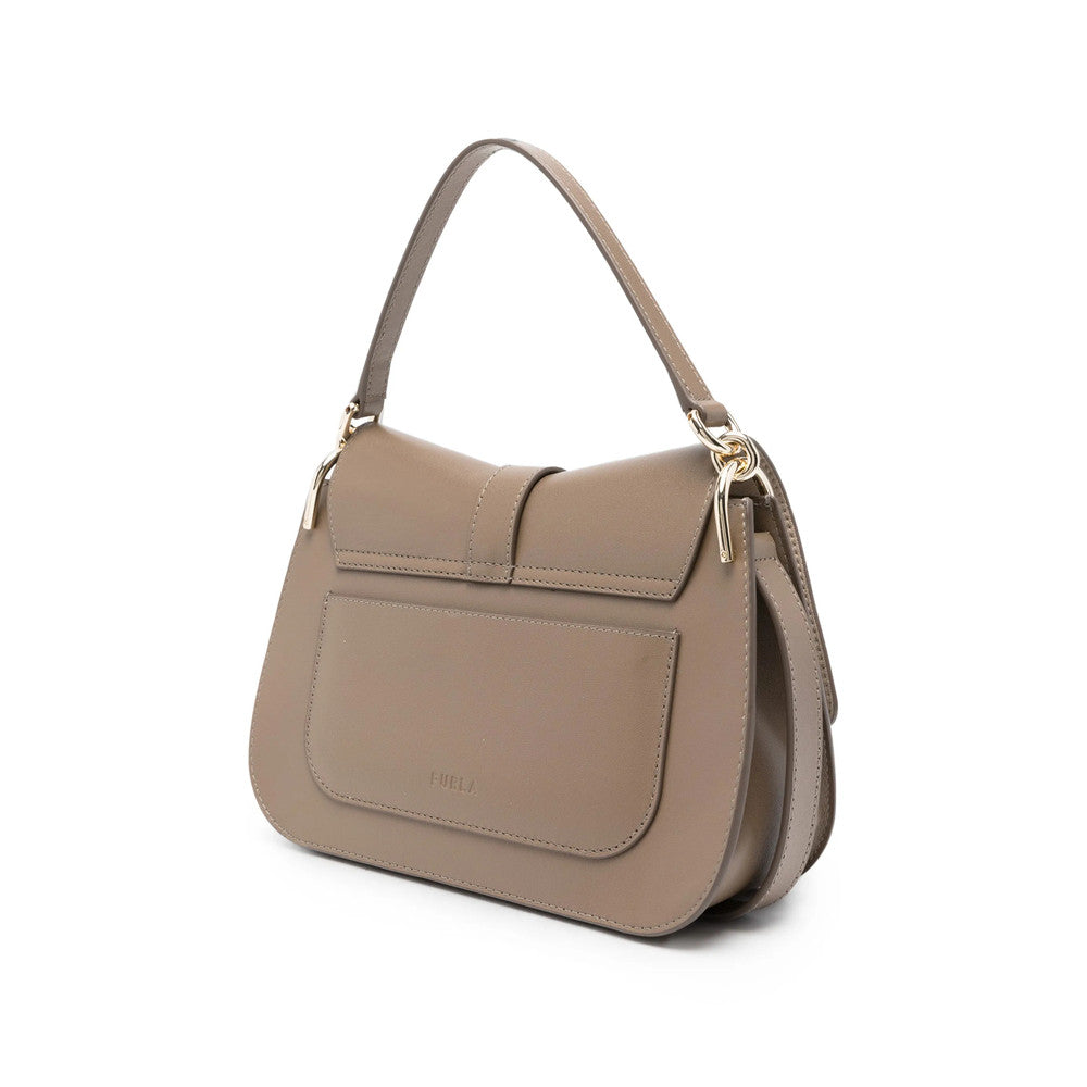 Beige Flow Medium Satchel 2