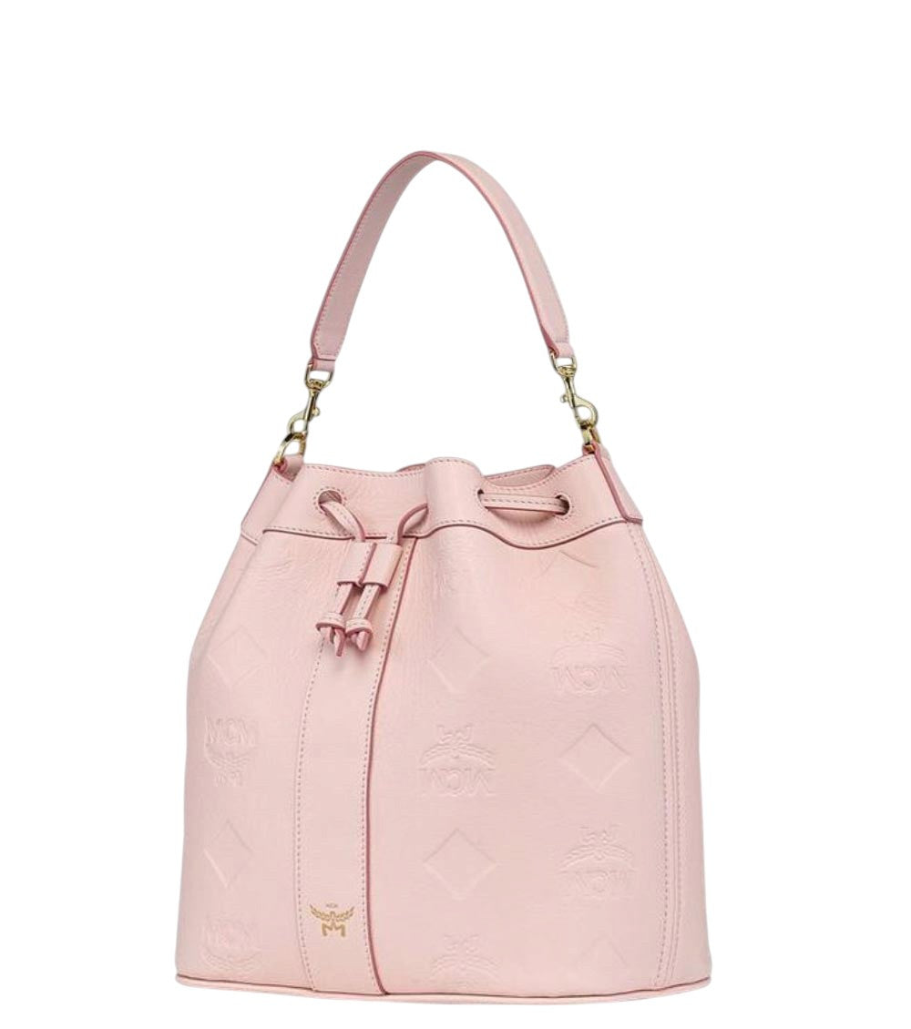 Pink Dessau Medium Bucket Bag 4