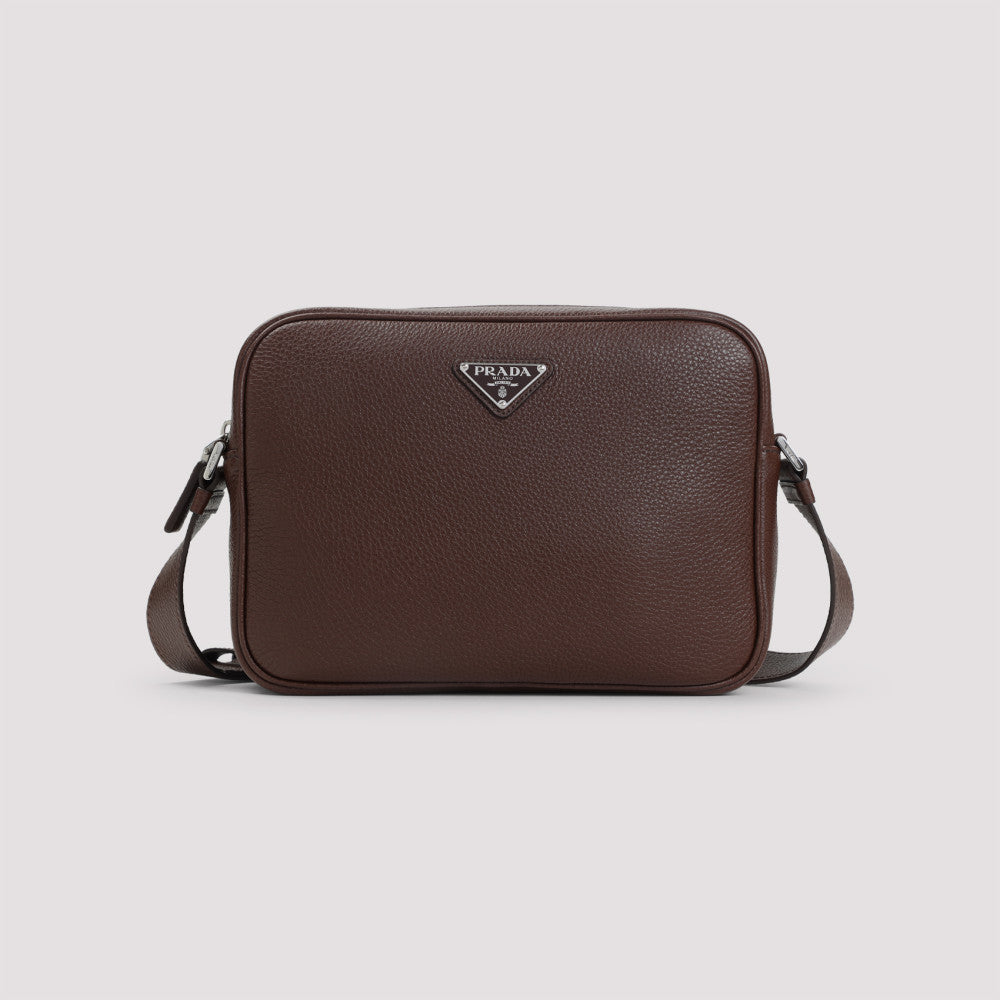 Brown Logo Crossbody Bag 3