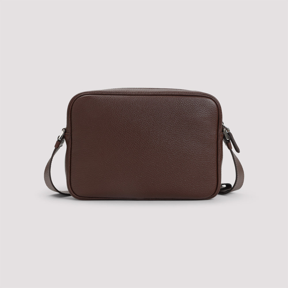 Brown Logo Crossbody Bag 4