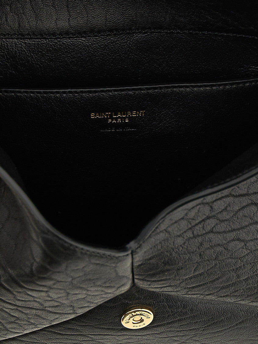 Black Cassandre Medium Shoulder Bag 4