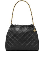 Black Fleming Leather Hobo 1
