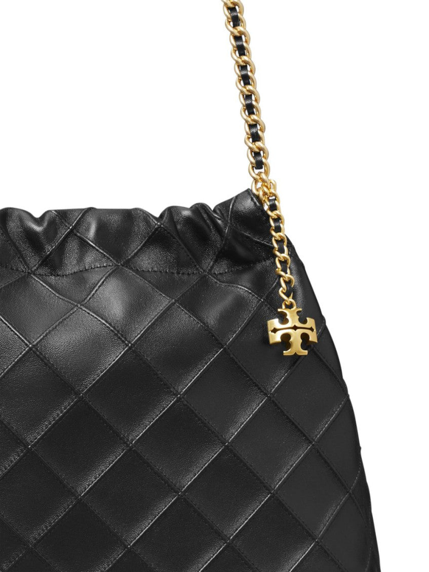 Black Fleming Leather Hobo 2
