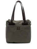 Olive rugged twill tote 1