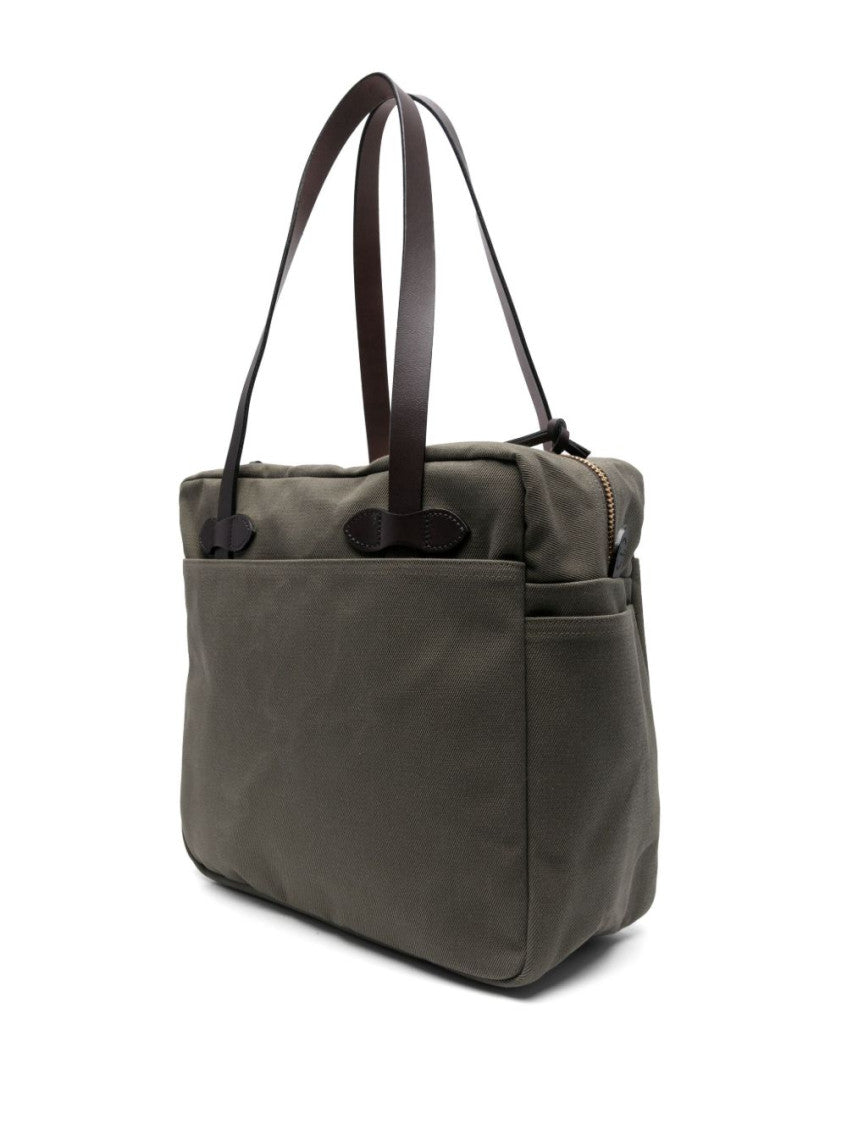 Olive rugged twill tote 4