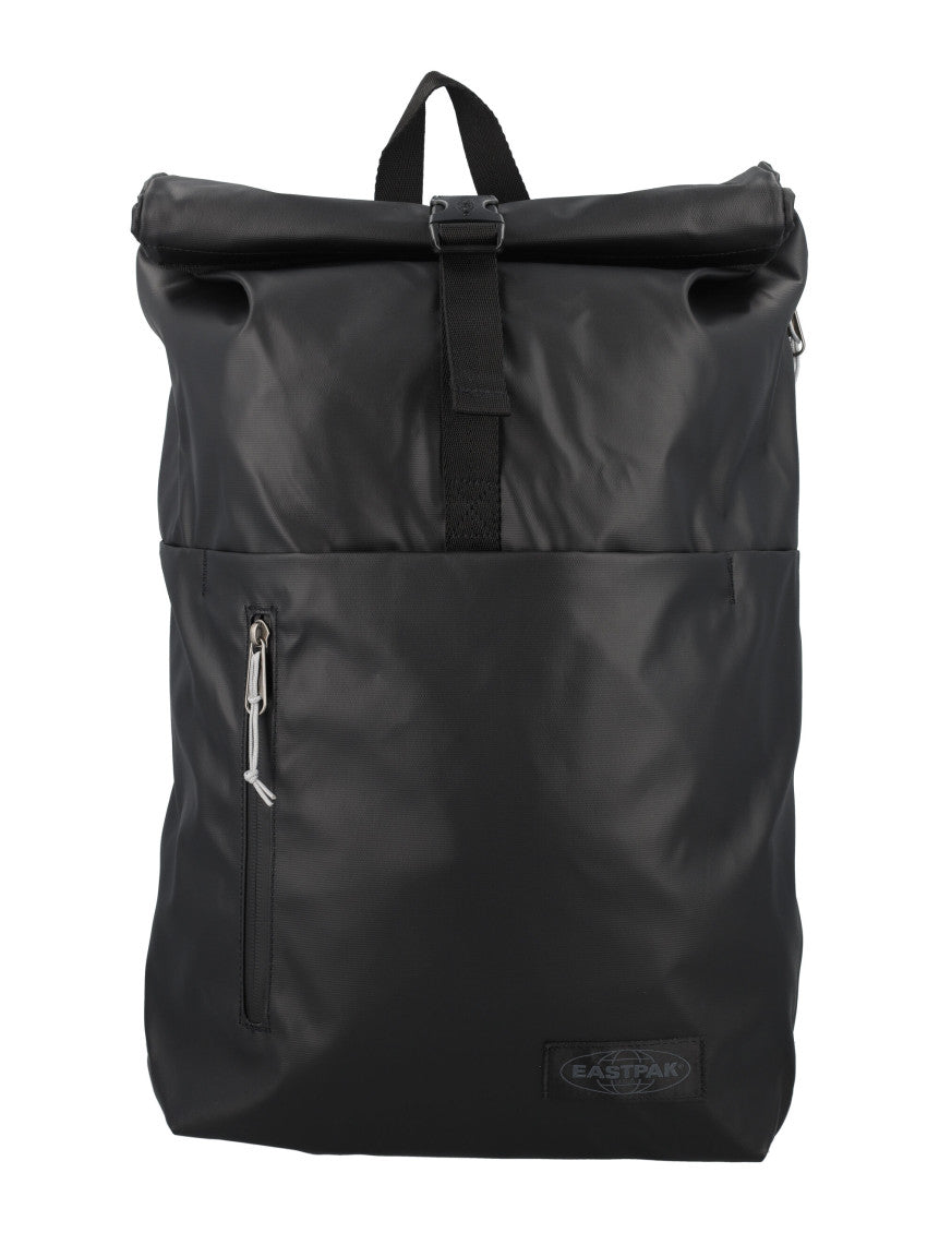 Black buckle-fastening backpack 1