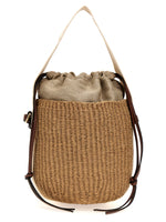 Beige 'Woody' Small Bucket Bag 1