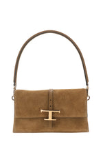 Brown T Timeless Medium Shoulder Bag 1