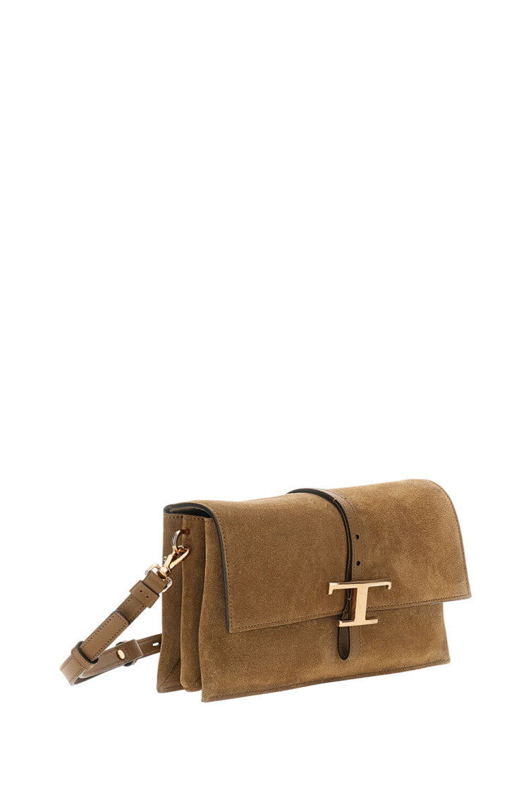 Brown T Timeless Medium Shoulder Bag 2
