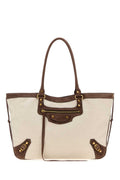Natural Neo Cagole Top Zip Large Tote 1