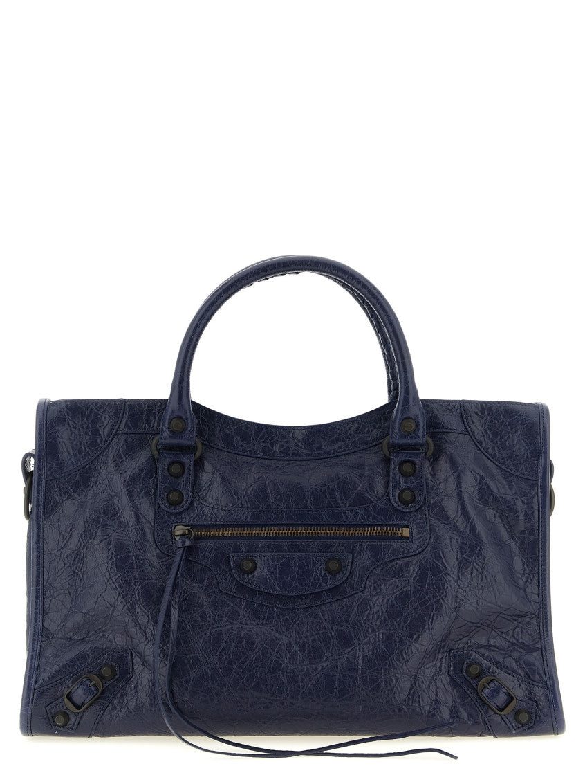 Blue Le City Top Zip Medium Tote 1