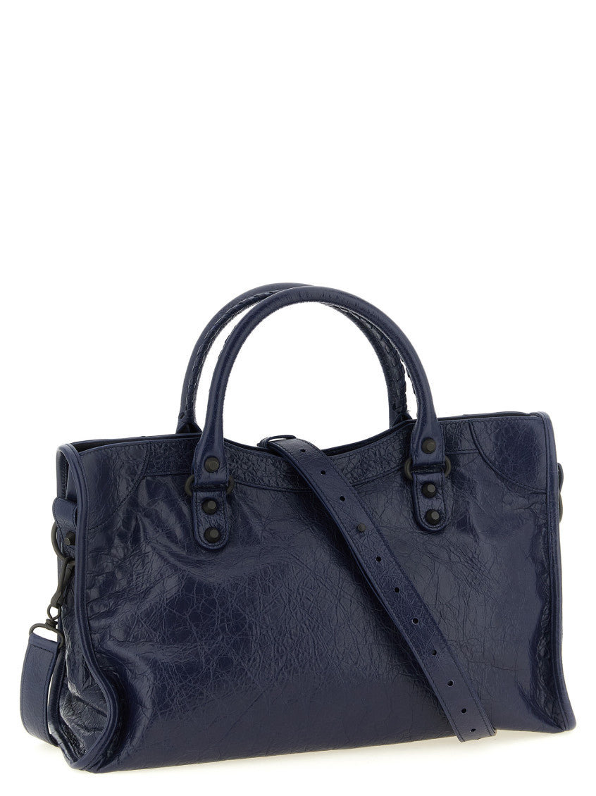 Blue Le City Top Zip Medium Tote 2