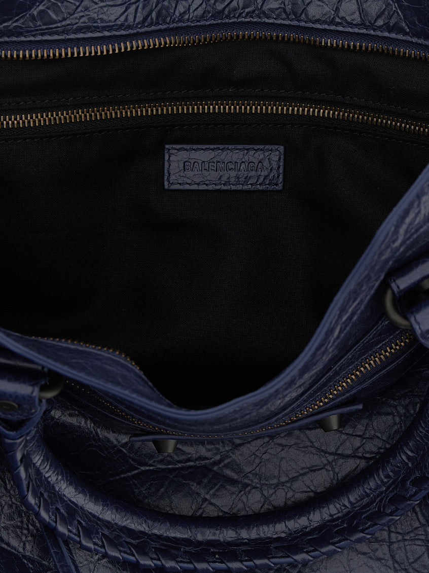 Blue Le City Top Zip Medium Tote 4