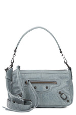 Grey Le City Moto Mini Shoulder Bag 1