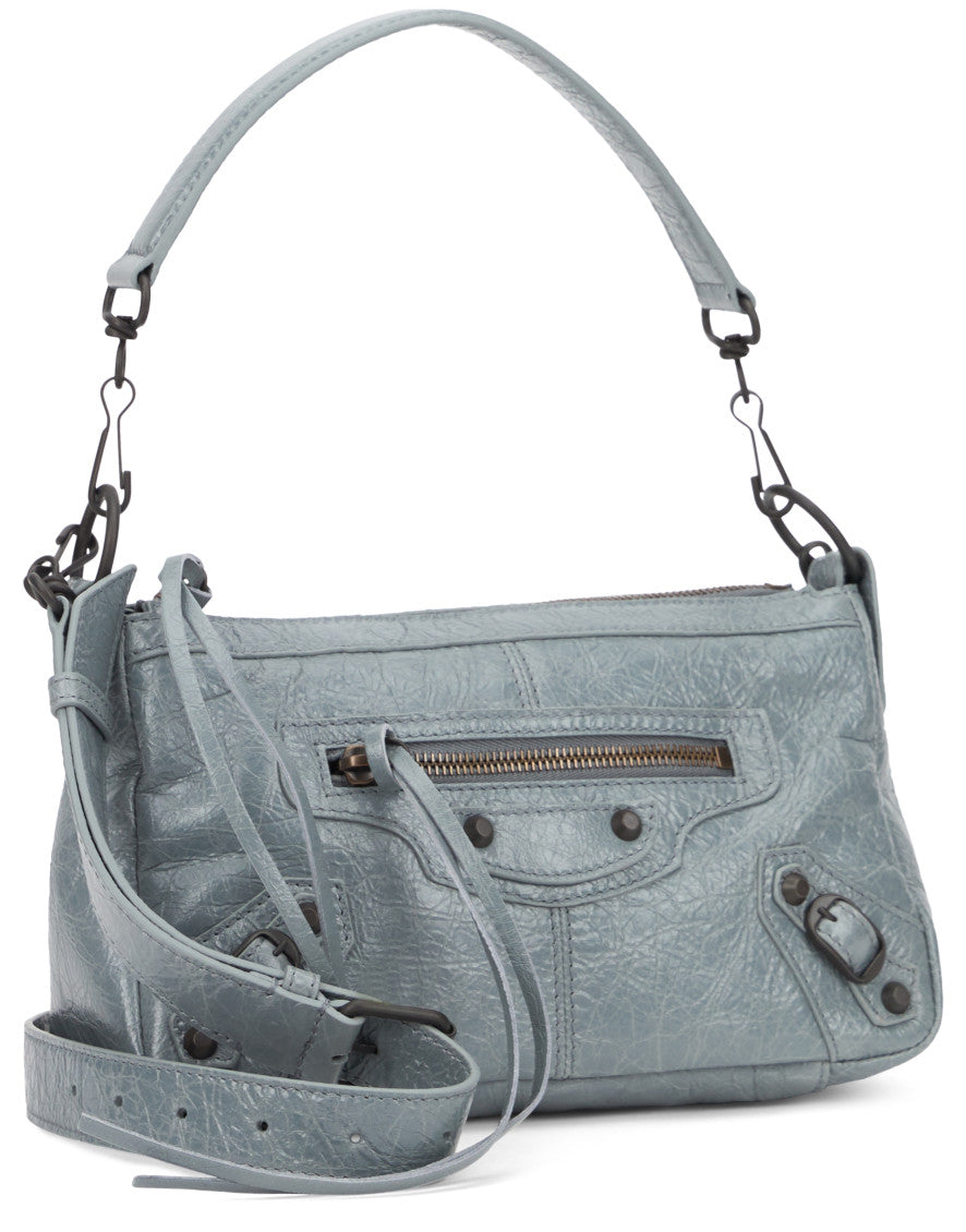 Grey Le City Moto Mini Shoulder Bag 2