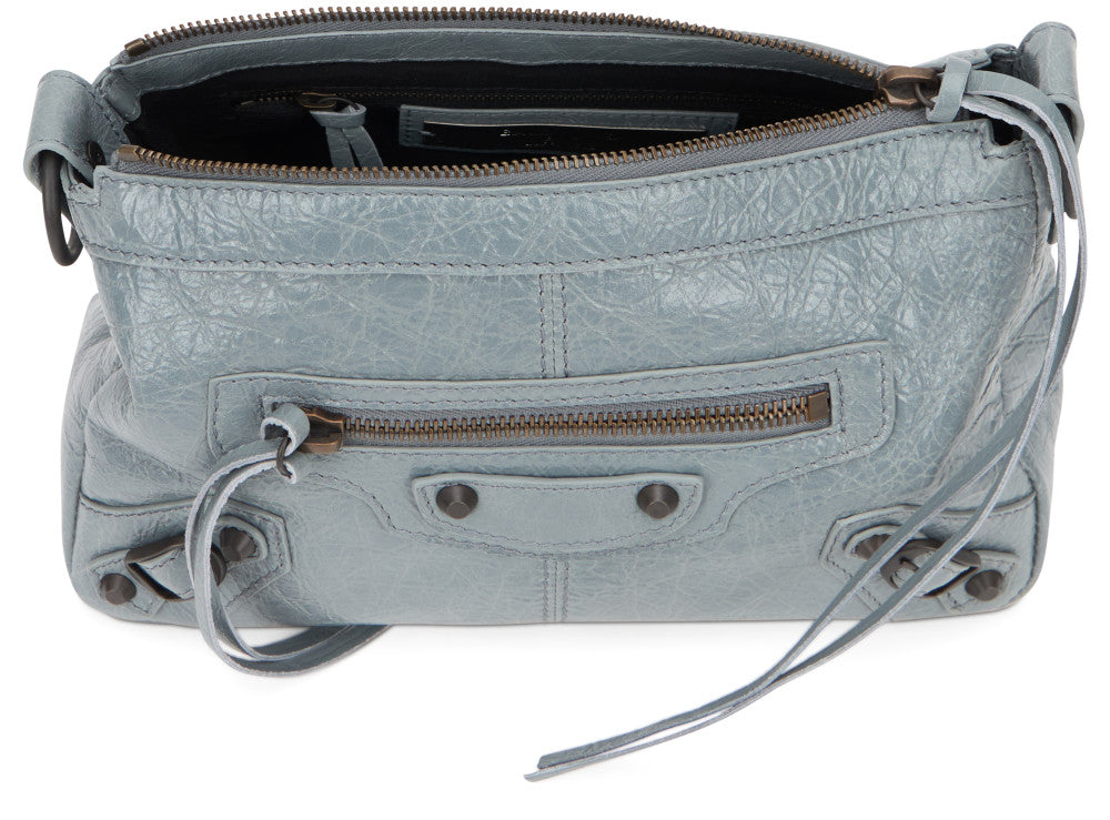 Grey Le City Moto Mini Shoulder Bag 4
