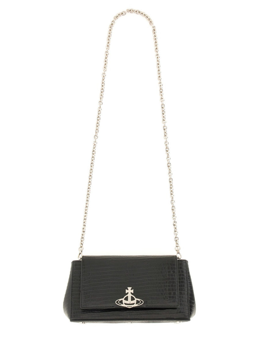 Black Hazel Medium Shoulder Bag 2