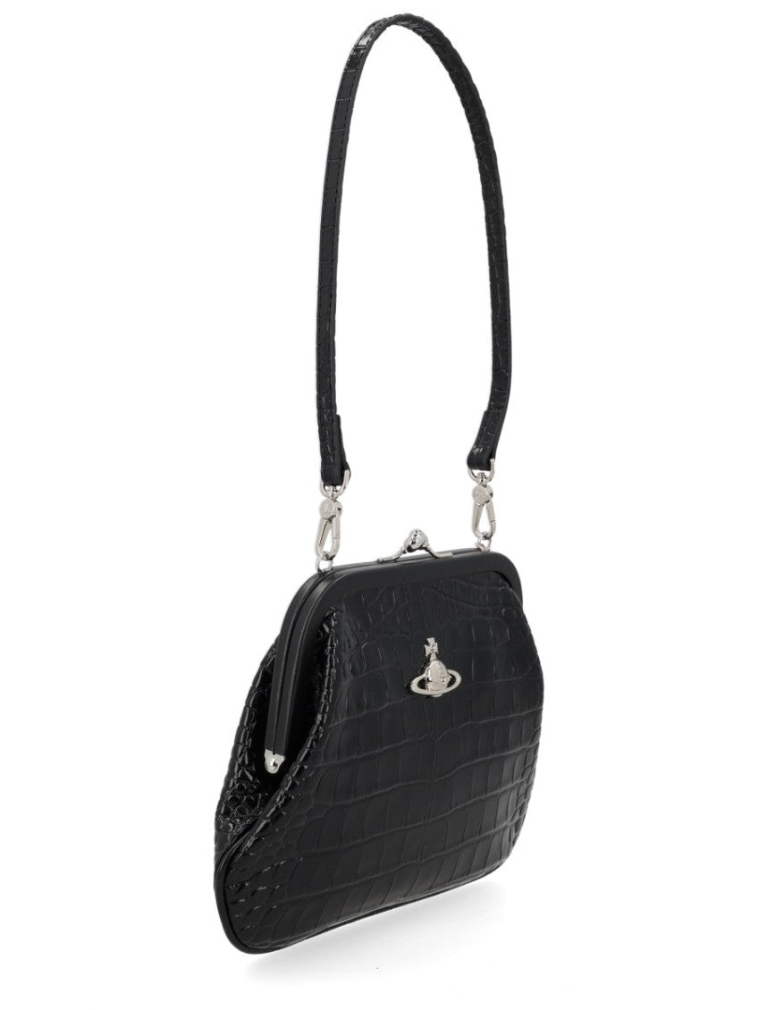 Black Logo Small Shoulder Bag 2
