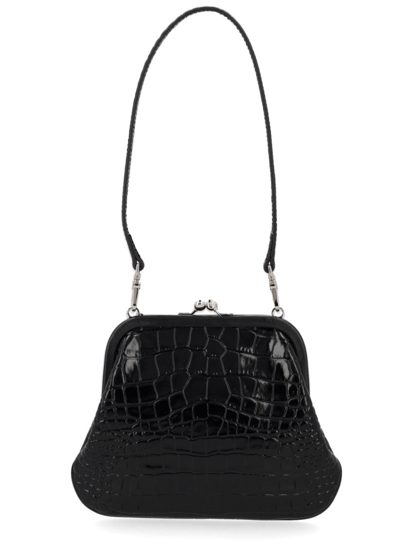Black Logo Small Shoulder Bag 3