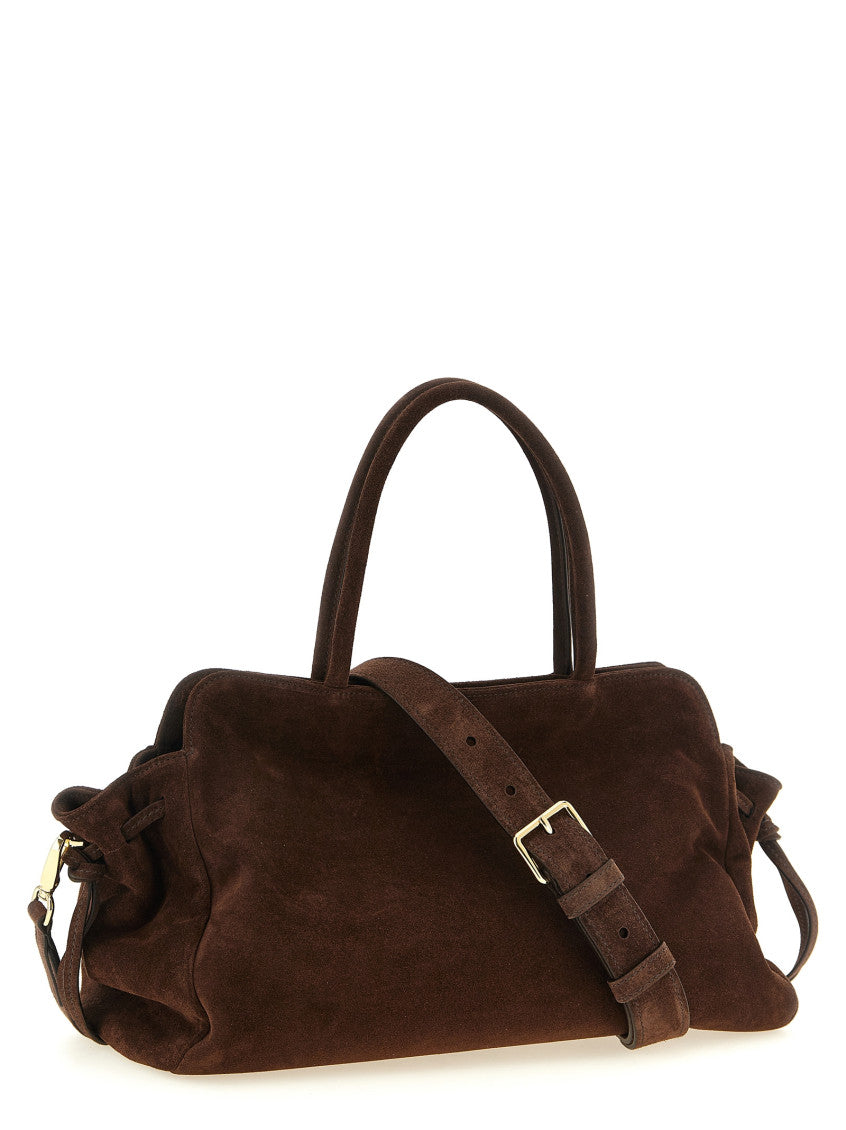 Dark Brown Carry Large Shoulder Bag 2