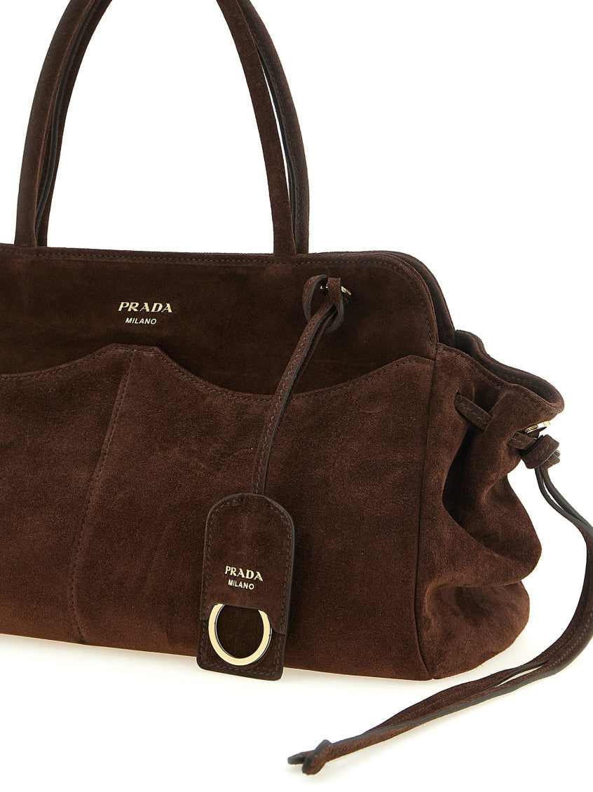Dark Brown Carry Large Shoulder Bag 3