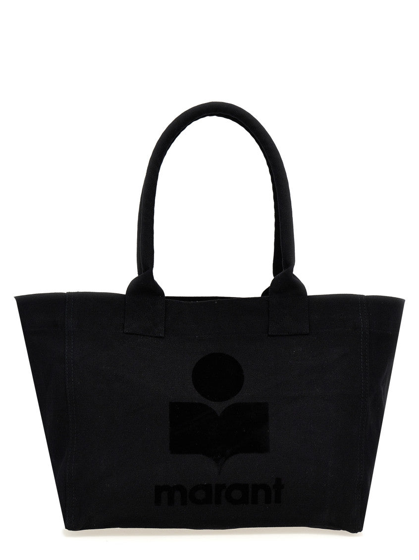 Black Yenky Zipped Cotton Logo Tote Bag 1