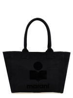 Black Yenky Zipped Cotton Logo Tote Bag 1