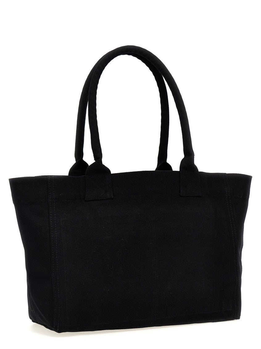 Black Yenky Zipped Cotton Logo Tote Bag 2