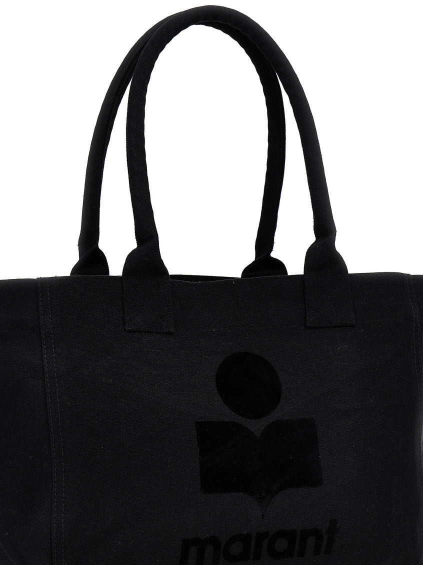 Black Yenky Zipped Cotton Logo Tote Bag 3
