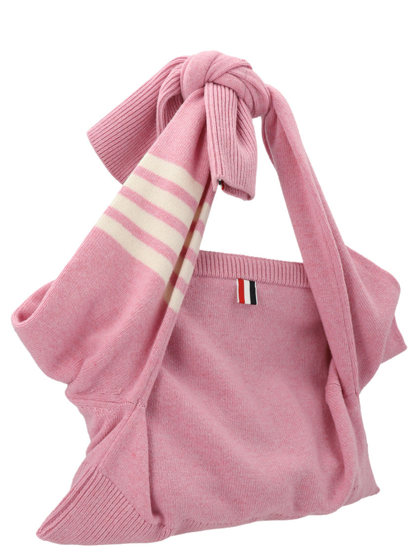 Pink Sweater Top Zip Tote 2