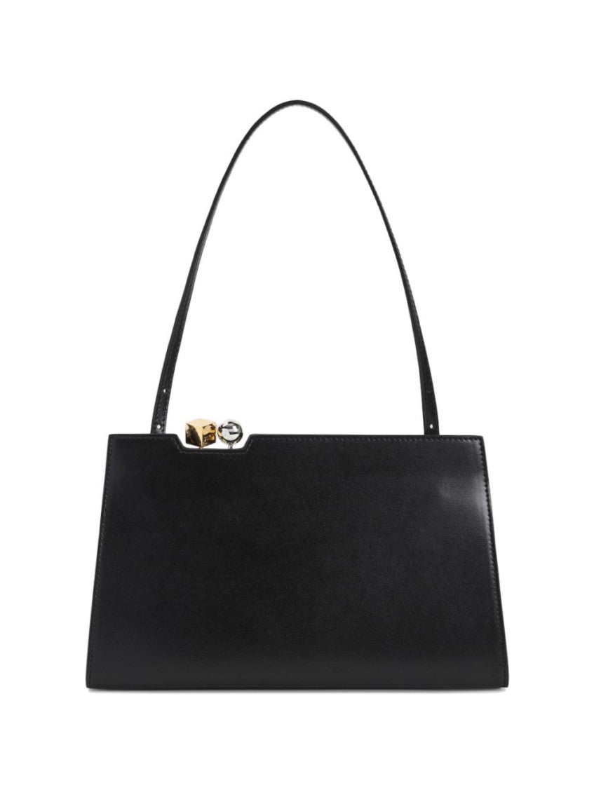 Black Salon Medium Shoulder Bag 2