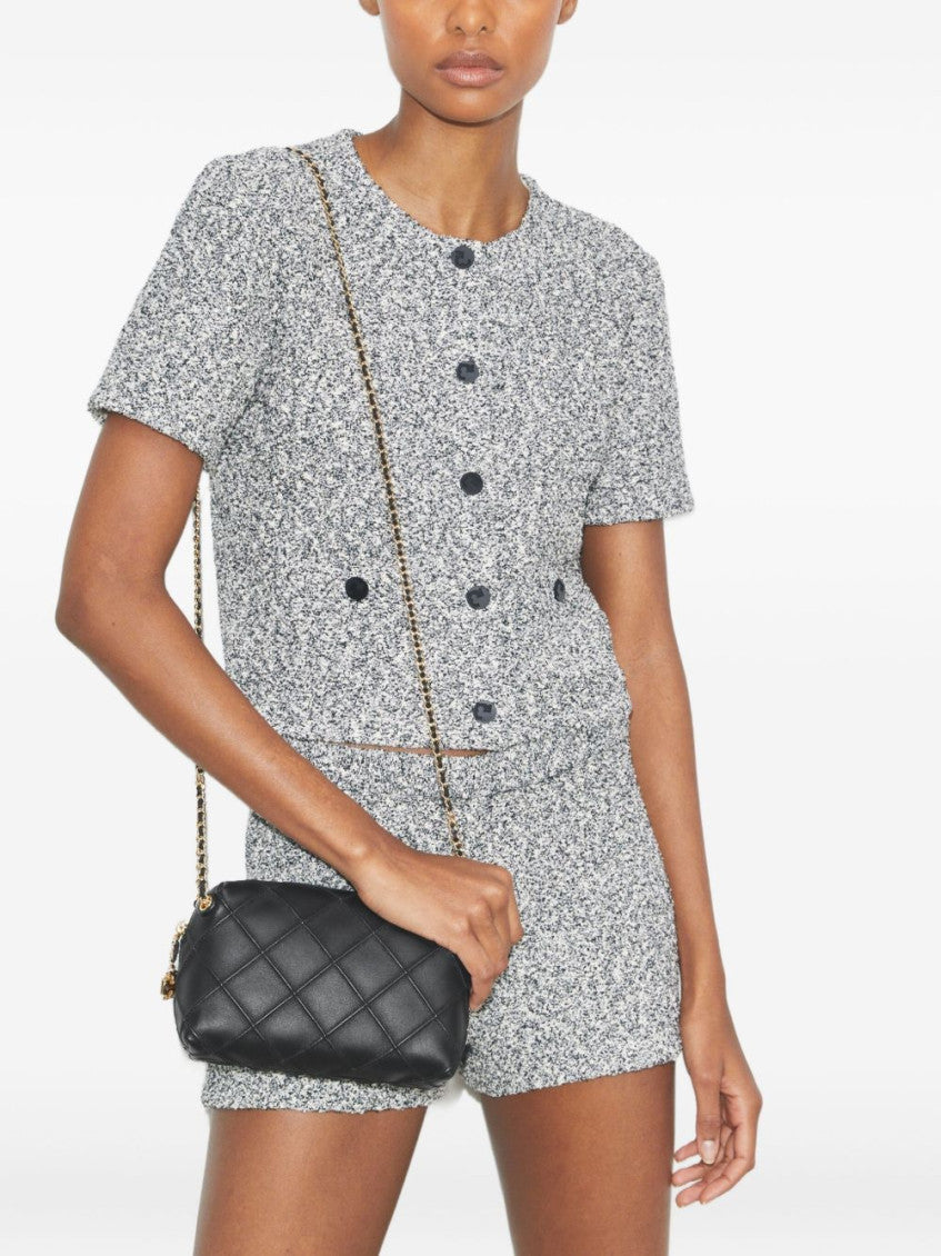 Black 'Fleming' Soft Crossbody Bag 4
