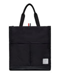 Black padded Top Zip Tote 1