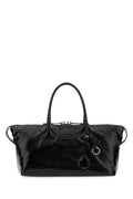 Black Logo Top Zip Large Tote 1