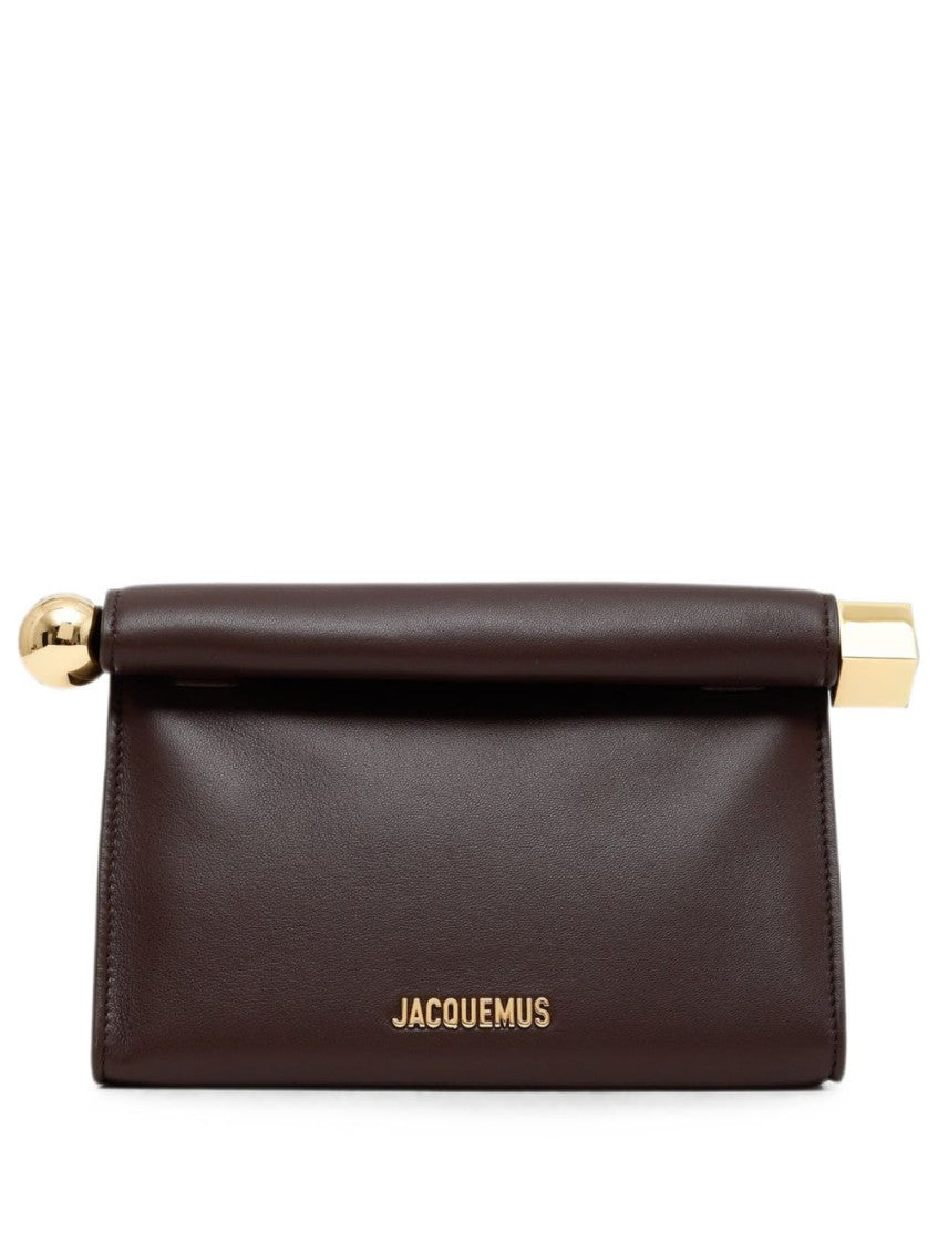 Brown Rond Carre Clutch 1