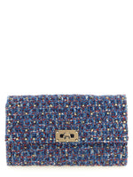 Blue Rockstud Spike Small Crossbody Bag 1
