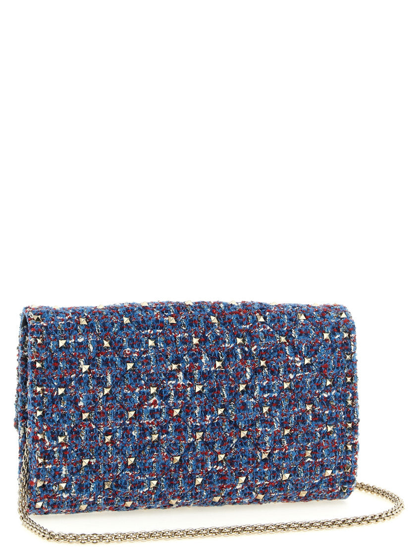 Blue Rockstud Spike Small Crossbody Bag 2