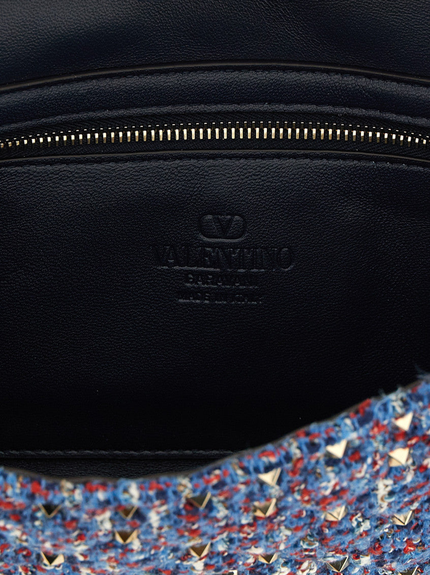 Blue Rockstud Spike Small Crossbody Bag 4